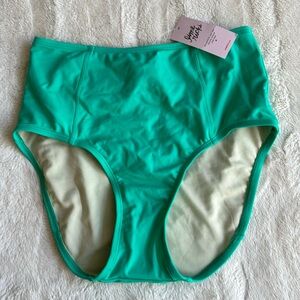 NWT Lime Ricki swim bottoms, women’s medium